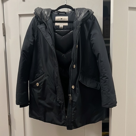 Woolrich Arctic Hooded Down Parka in Navy - Picture 1 of 12